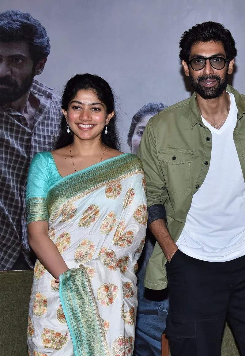 Sai Pallavi in an ivory saree at “Virata Parvam” Promotions! Sai Pallavi