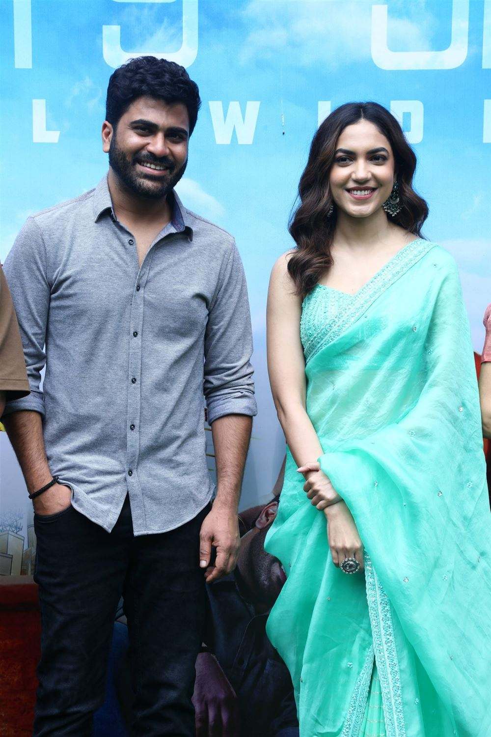 Ritu Varma opts for a mint green organza saree for “Kanam” trailer launch! Celebrity Sarees