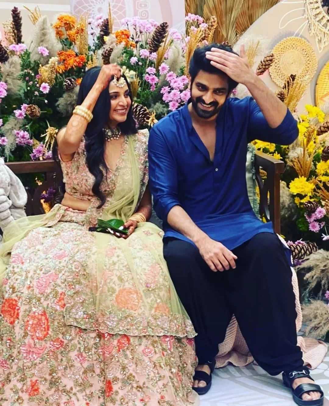 Exclusive pictures from Naga Shaurya and Anusha Shetty’s wedding bash! Celebrity Sarees