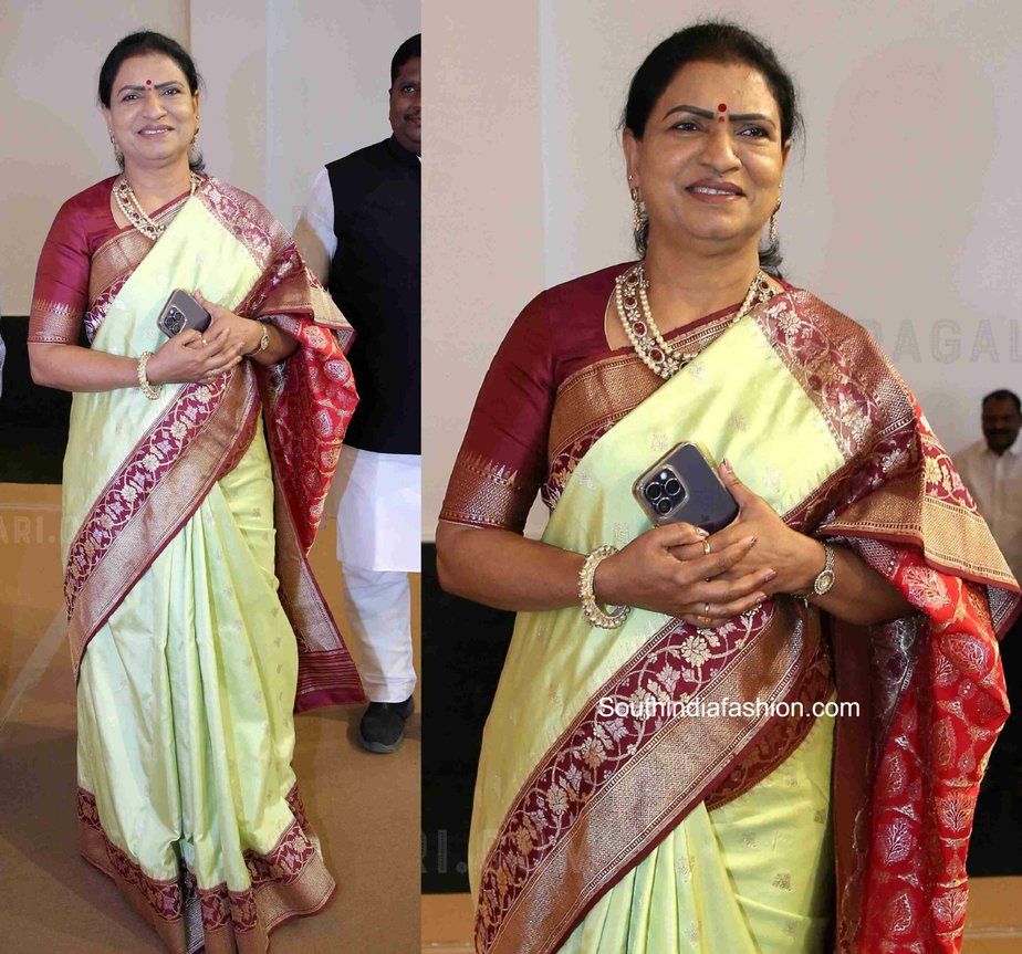 DK Aruna in a banarasi silk saree Sarees
