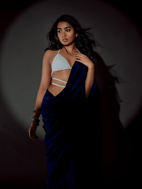 Cute Shivathmika Rajashekar in black saree photoshoot images HD Cute Shivathmika Rajashekar in black saree photoshoot images HD Fashion