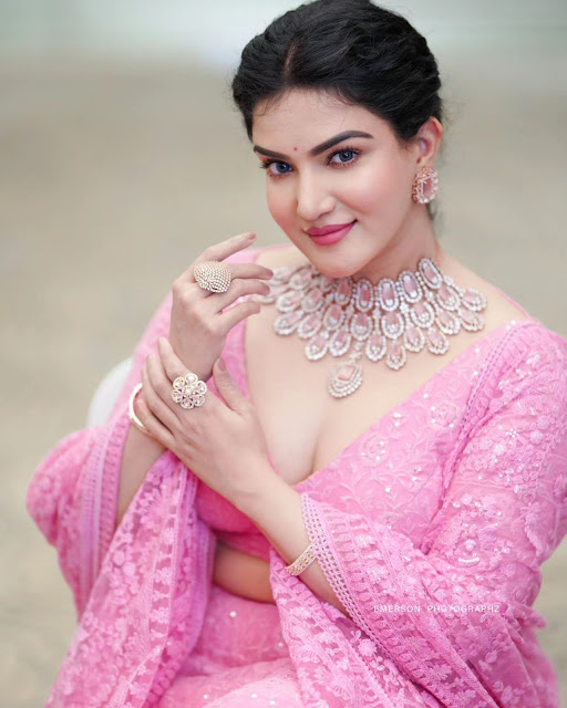 HONEY ROSE IN ROSE COLOUR LEHENGA BEAUTIFUL PHOTOS | HIGH QUALITY PHOTOS OF HONEY ROSE HONEY ROSE IN ROSE COLOUR LEHENGA BEAUTIFUL PHOTOS | HIGH QUALITY PHOTOS OF HONEY ROSE Fashion