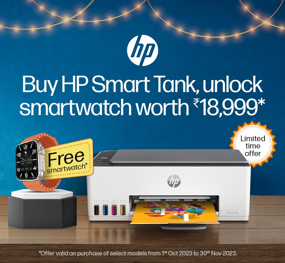 Buy HP Smart Tank Unlock Free Smartwatch worth Rs 18,999 Womens Fashion