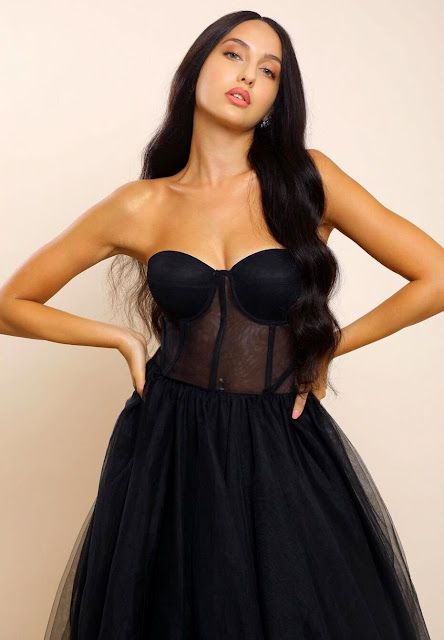 Bollywood Actress Nora Fatehi Latest Hot Photos Celebrity Sarees