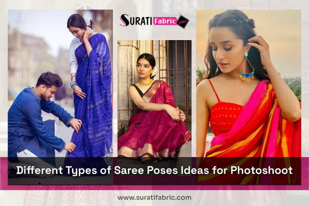 Different Types of Saree Poses Ideas for Photoshoot Fashion