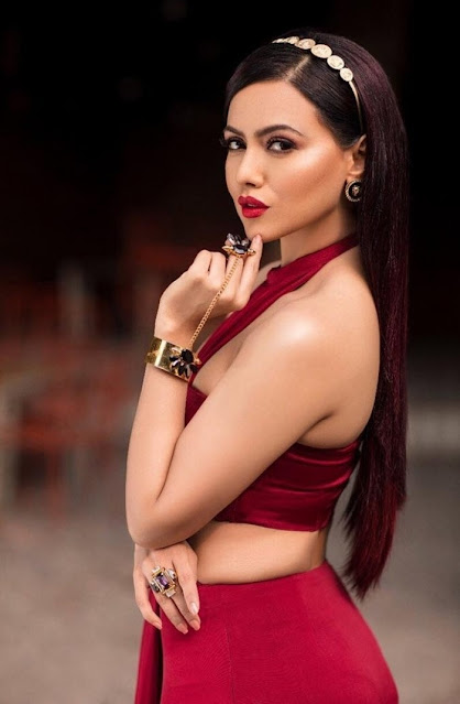 Sana Khan Posing in a Hot and Glamorous Photoshoot. Celebrity Sarees