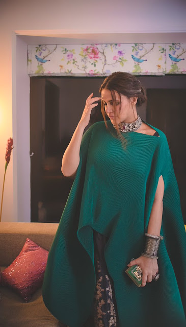 Stunning Neha Dhupia Stills in a Gorgeous Green Dress Celebrity Sarees