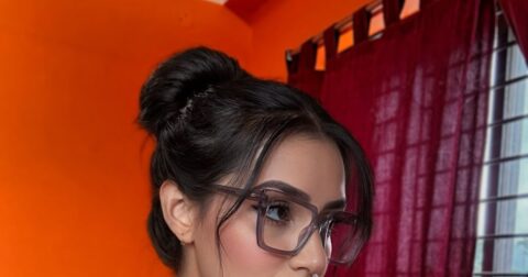 Katha Kali Chowhan Stuns in a Hot Red Sleeveless Outfit Celebrity Sarees