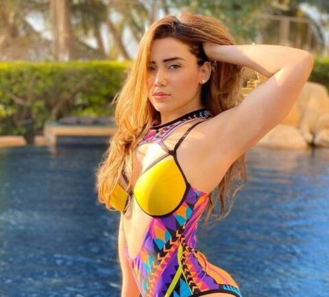 Apurva Mehrotra Rocks Bold Bikini Look by the Pool Celebrity Sarees