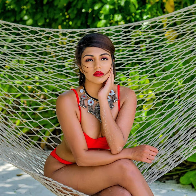 Navya Ramesh Looks Stunning in Her Latest Bikini Pics Celebrity Sarees