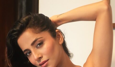 Kate Sharma Dazzles in Calvin Klein White Wear Photos Celebrity Sarees