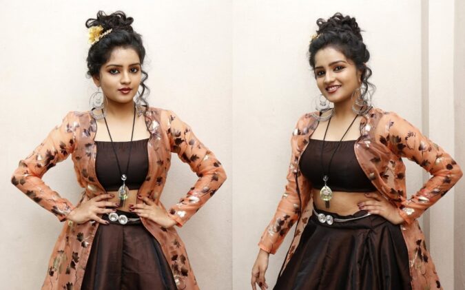 Karunya Catherine At Utthara Movie Pre-Release Event Photos Beauty