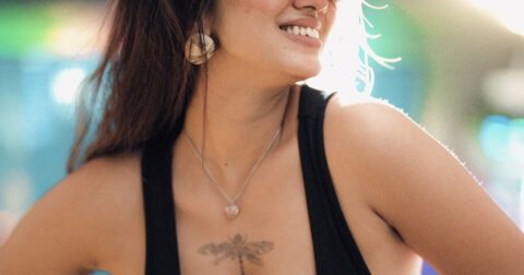 Sanchayita Stylish Look in Black Sleeveless Top Photos Sanchayita Stylish Look in Black Sleeveless Top Photos Lifestyle