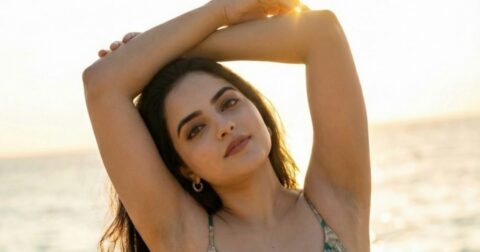 Reshmia Latest Bold Stills in Bikini at Beach Celebrity Sarees