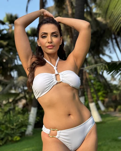 Nilanjana Bhattacharya in black bodycon dress Celebrity Sarees