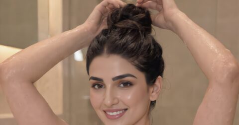 Tanya Gulati Trendy Look in Bandeau Top Celebrity Sarees