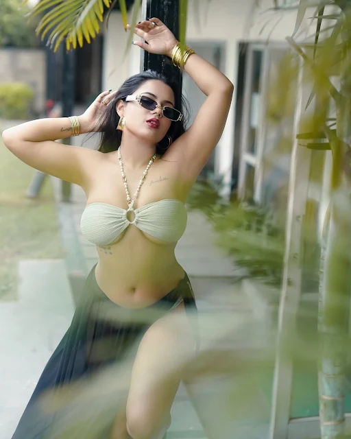 Triyasha Roy Stylish Look in Beach Outfit Celebrity Sarees