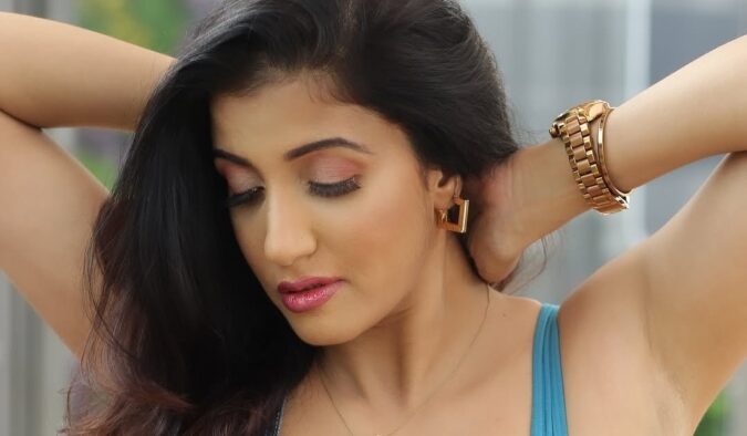 Archana Singh Rajput Denim Casual Look Celebrity Sarees