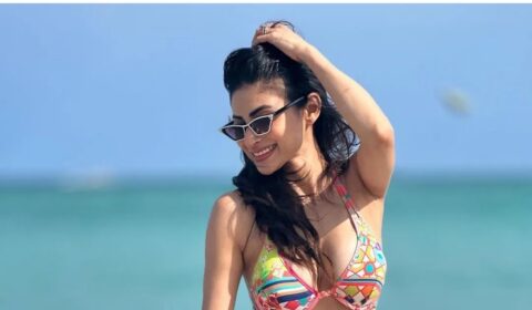 Mouni Roy Latest Bikini Images Celebrity Sarees
