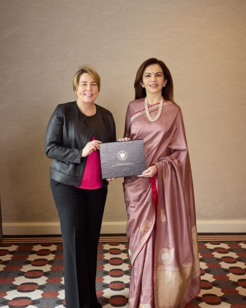 Nita Ambani Radiates Elegance in a Tilfi Shikargah saree! India Wedding Saree