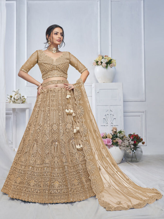 Traditional Meets Modern: The Beauty of Resham Lehengas India Wedding Saree