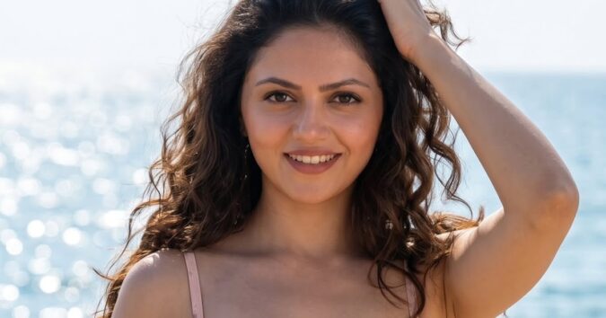 Aneet Padda Beachside Bikini Look Celebrity Sarees
