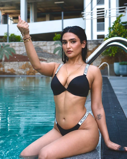 Poonam Sharma Black Bikini Latest Images Celebrity Sarees